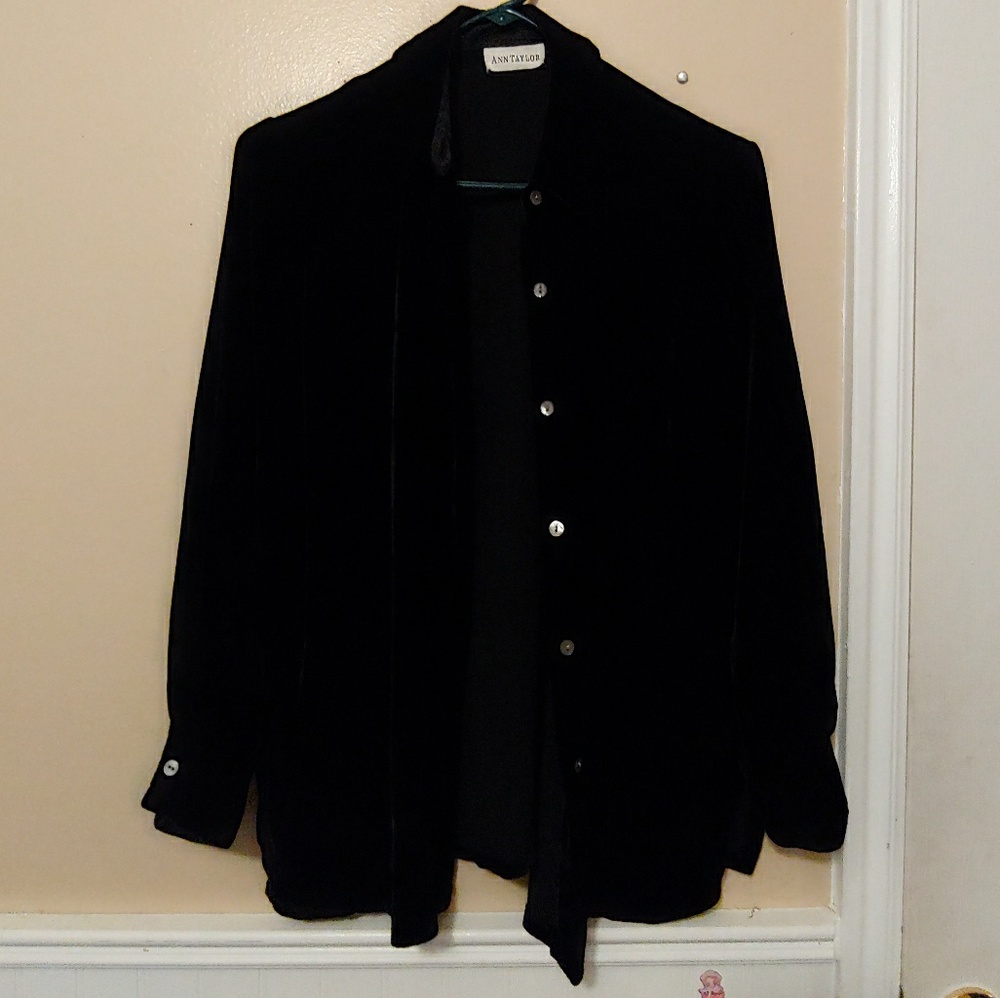 velvet button down